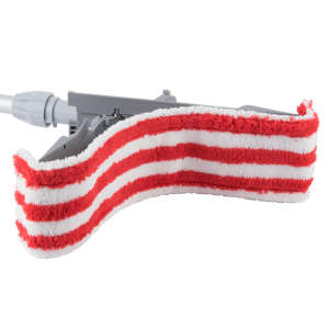 Unger, SmartColor Micro 7.0, Micro 7.0 Microfiber Tab Mop, 16"W, Red/White