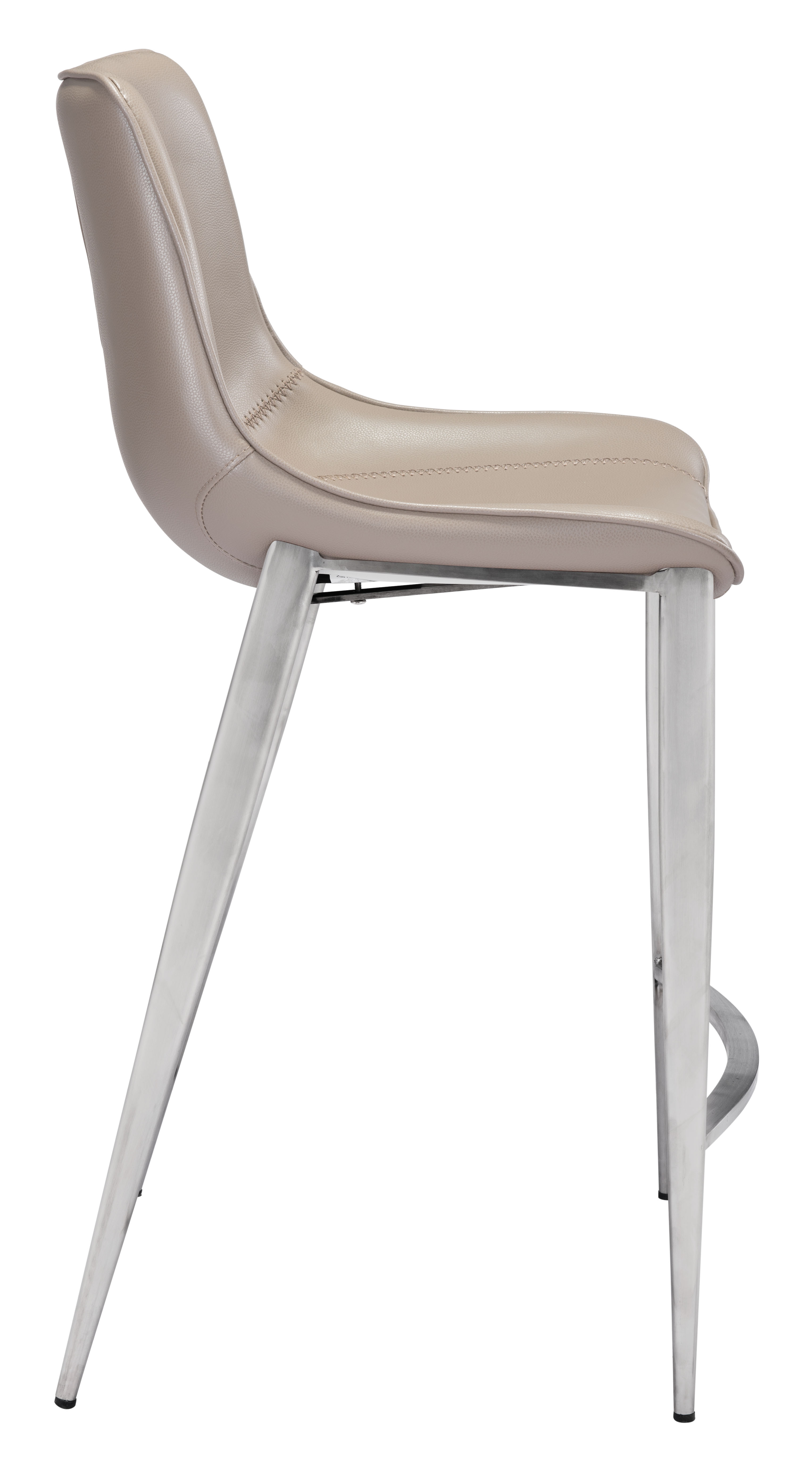 Magnus Counter Stool (Set of 2) Brown & Silver product image