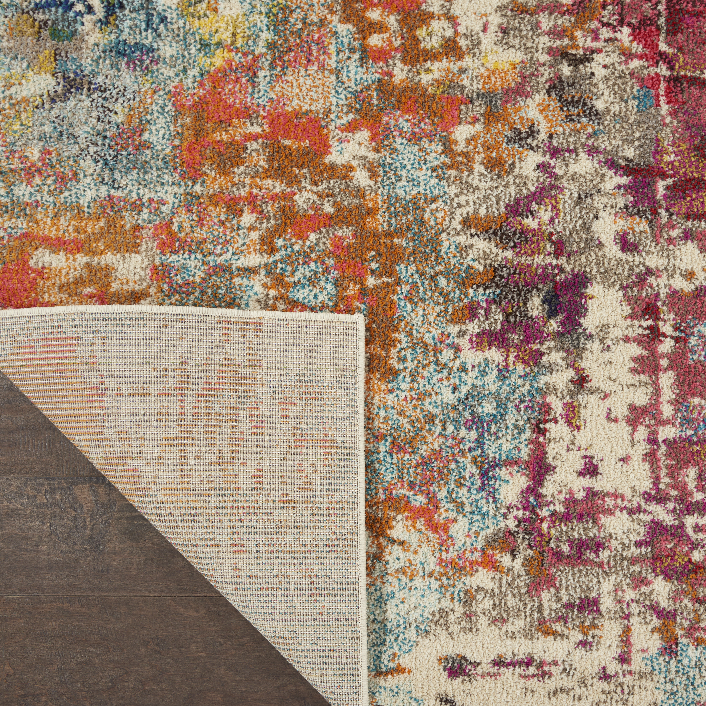 Nourison Celestial 6'7" x 9'7" Pink Multicolor Modern & Contemporary Indoor Rug