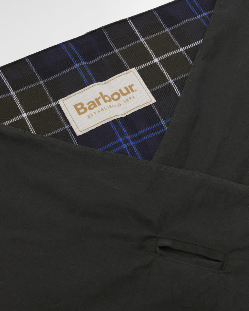 Barbour x ARKET Fairgame Waxed Head Scarf Sage