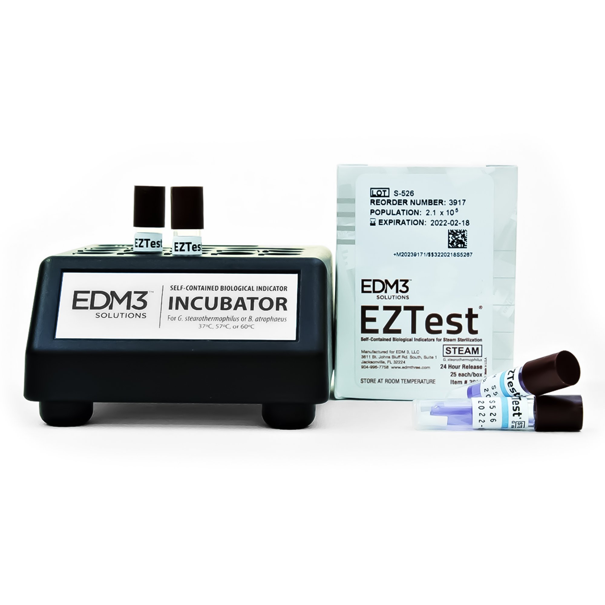 EZTest Self-Contained Biological Indicators for Steam Sterilization MK 1060161