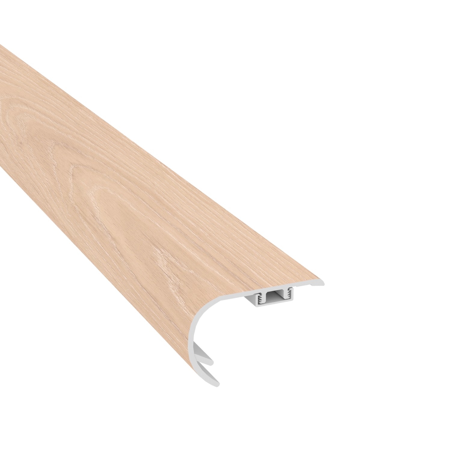 Half Moon Oak Stair Nosing Overlap 14mm view 1