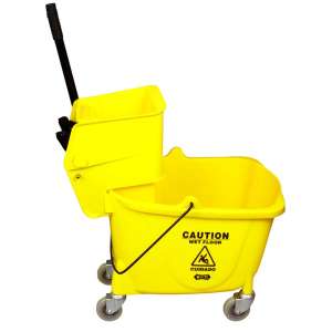 Impact, Value-Plus, 35qt, Mop Bucket w/ Sidepress Wringer, Yellow