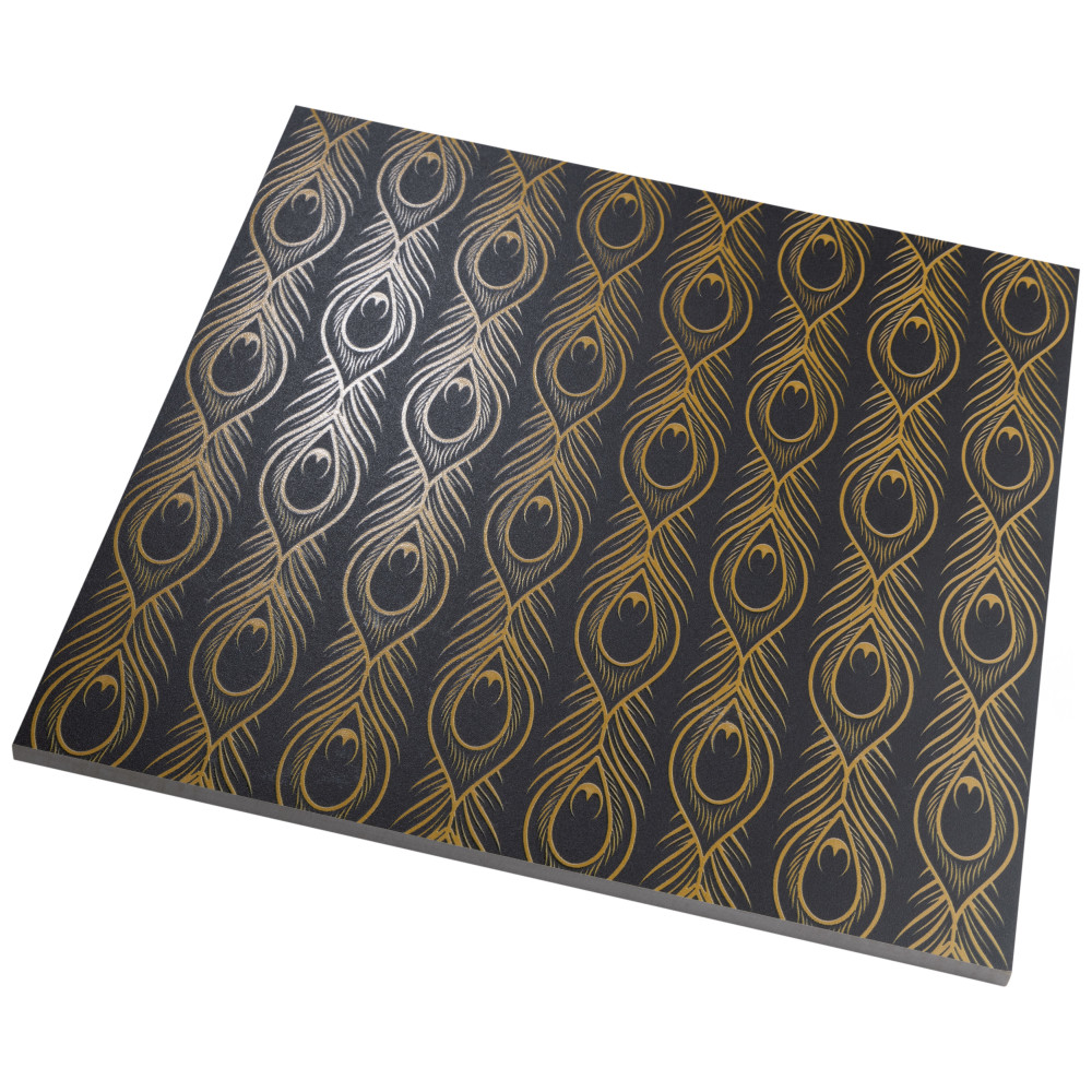 Art Deco Daiquiri Black 11-3/4 in. x 11-3/4 in. Porcelain Floor and Wall Tile