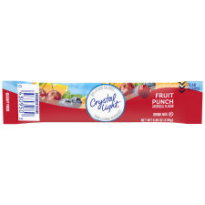 Crystal Light On-The-Go Sugar-Free Powdered Fruit Punch Drink Mix 14 - 0.09 oz Wrappers