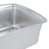 4.5-quart Miramar® contemporary stainless steel half-size food pan