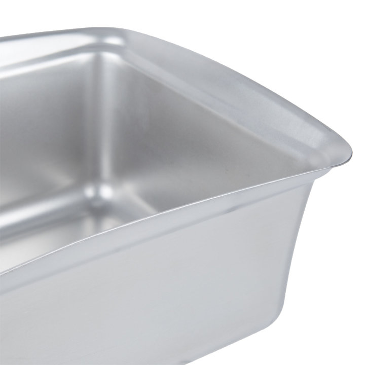 4.5-quart Miramar® contemporary stainless steel half-size food pan