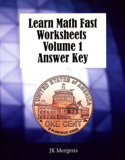 Learn Math Fast Worksheets Volume 1 Answer Key