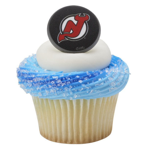 NHL® Team Puck Cupcake Rings