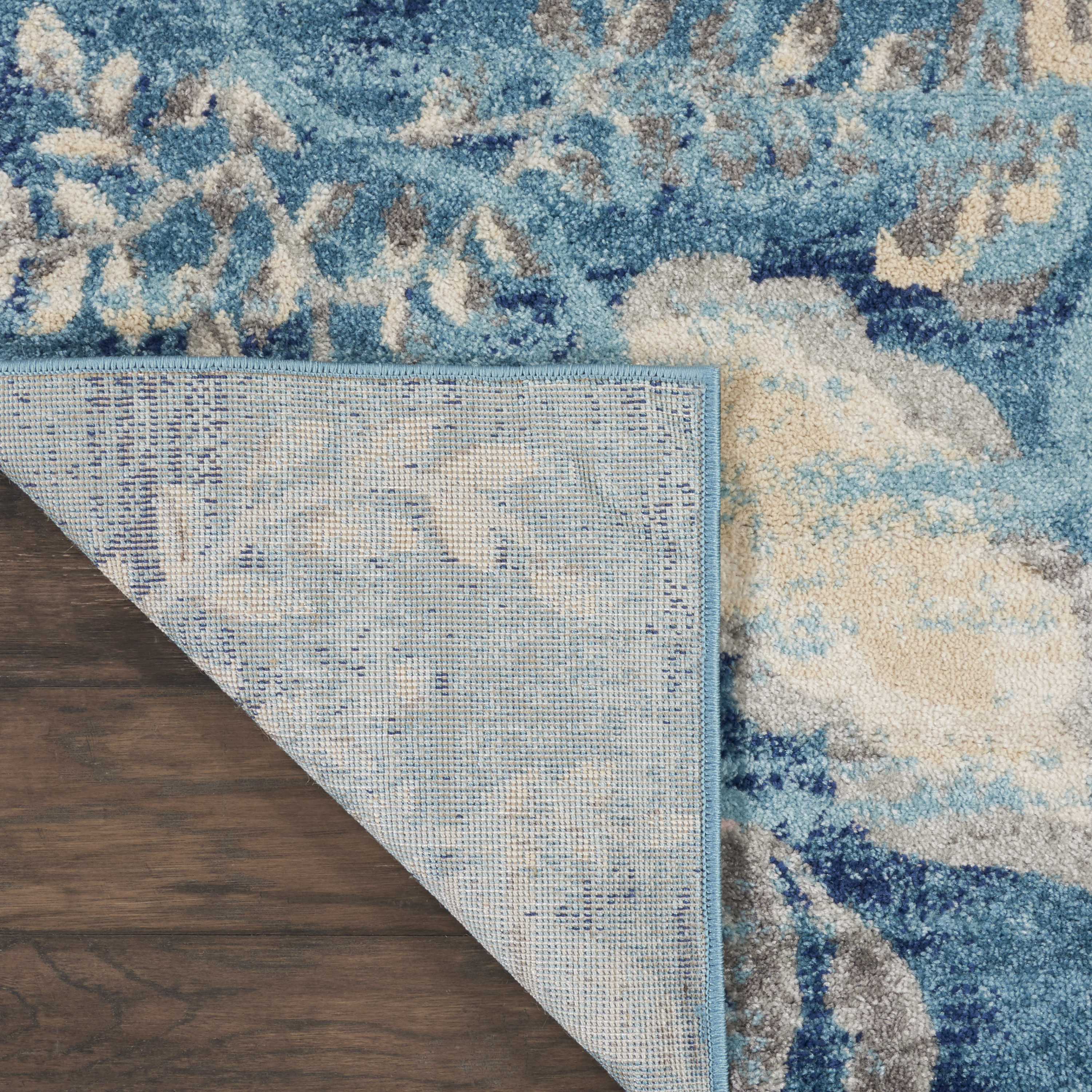 Nourison Tranquil 8'10" x 11'10" Turquoise Vintage Indoor Rug