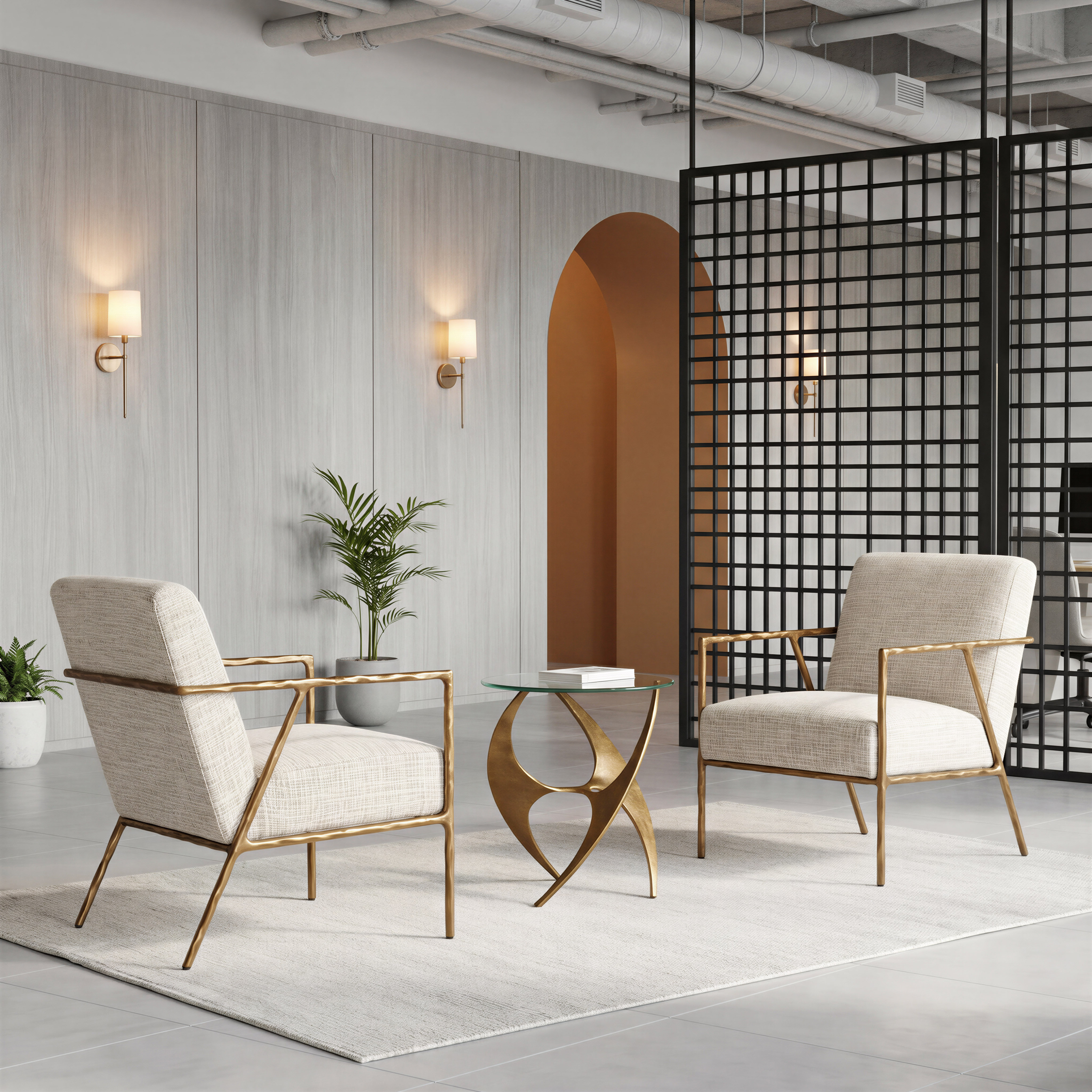 Sabel Side Table Gold product image