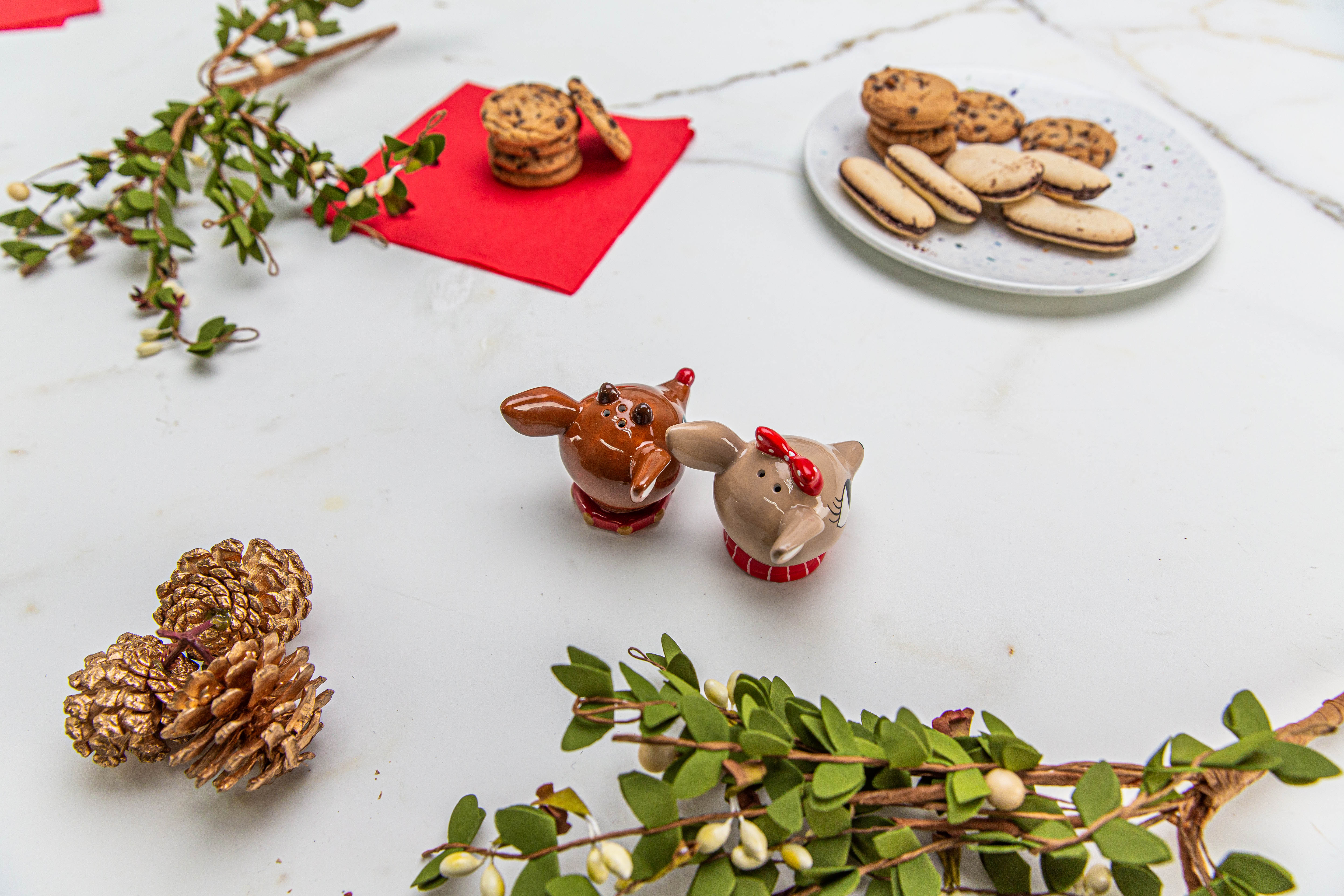 Rudolph the Red-Nosed Reindeer Salt and Pepper Shaker Set, Rudolph & Clarice, 2-piece set slideshow image 3 Rudolph the Red-Nosed Reindeer Salt and Pepper Shaker Set, Rudolph & Clarice, 2-piece set slideshow image 3
