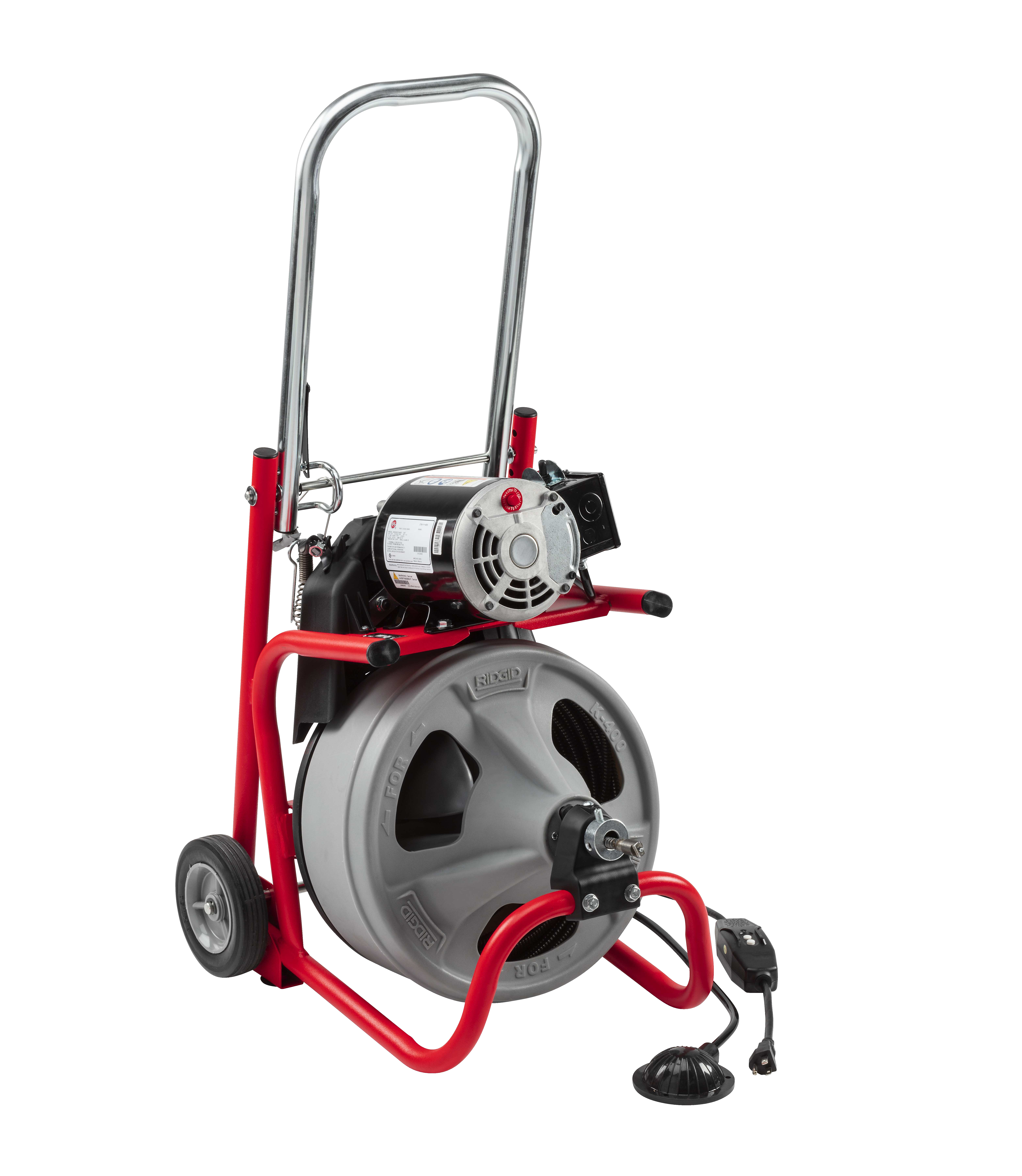 K-400 Machine with Gloves & Std. Equipment: C-32 IW 3/8" x 75' (10 mm x 23 m) Solid Core (Integral Wound) Cable, T-260 Tool Set - Image 2