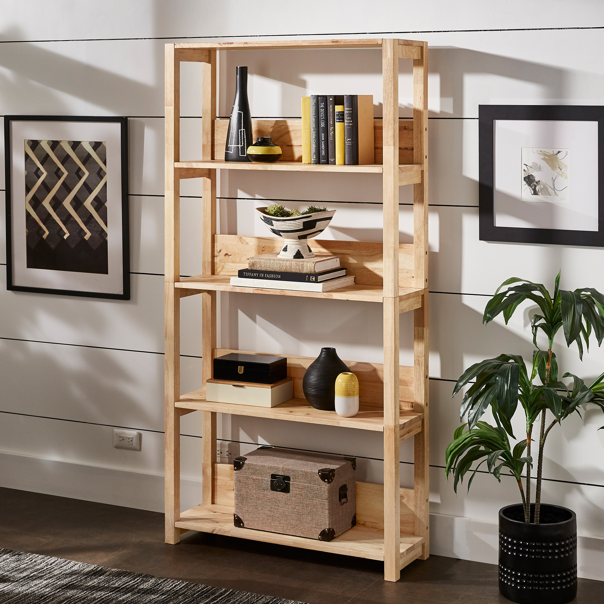 Solid Wood Stackable Bookcase