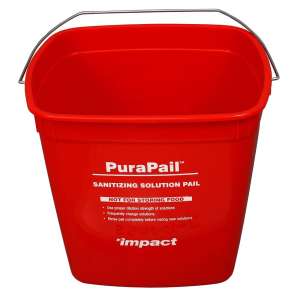 Impact, PuraPail, "Sanitzing", 6qt, Pail, Red