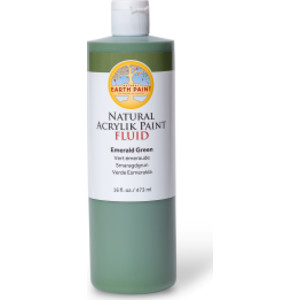 Natural Fluid Acrylik Paint, 16 oz, Emerald Green