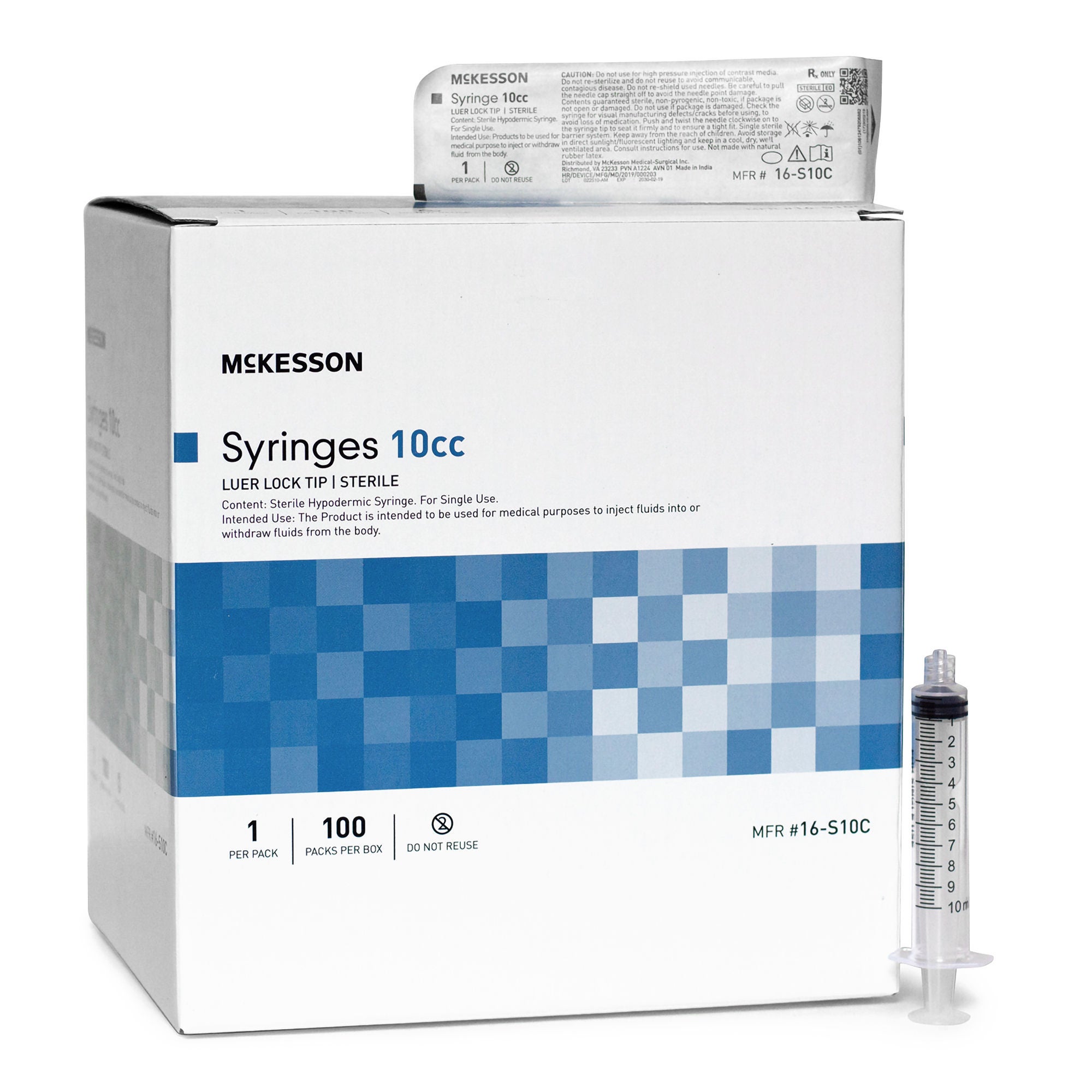 McKesson Brand SYRINGE, LL 10CC (100/BX 12BX/CS)