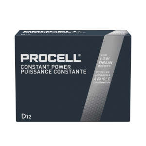 Duracell, Procell®, Alkaline D Batteries, 12/Box