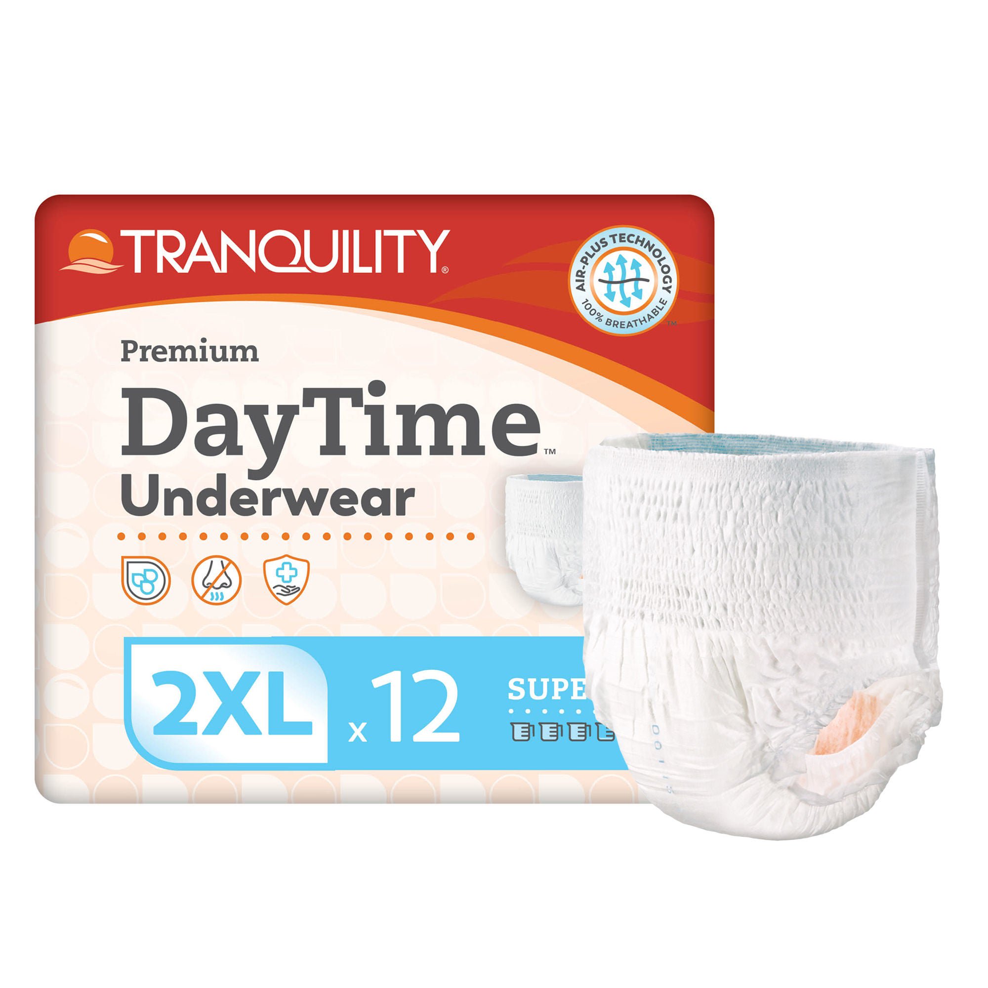 Tranquility Premium DayTime Disposable Absorbent Underwear, 2XL