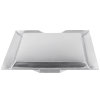 Small square stainless steel serving tray