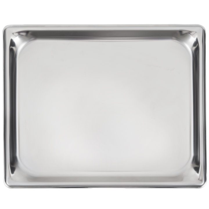 Half-size ¾-inch-deep Super Pan V® stainless steel steam table pan