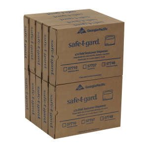 Georgia Pacific, Safe-T-Gard, Half-Fold Toilet Seat Cover Dispenser, Black