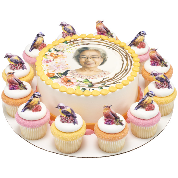 Springtime Wreath PhotoCake® Edible Image® Frame