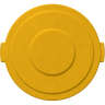 Carlisle, Bronco, Round, Polyethylene, 32 gal, Yellow, Receptacle Lid