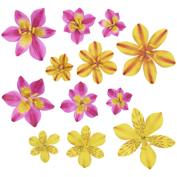 Bright Lilies Gum Paste Flowers