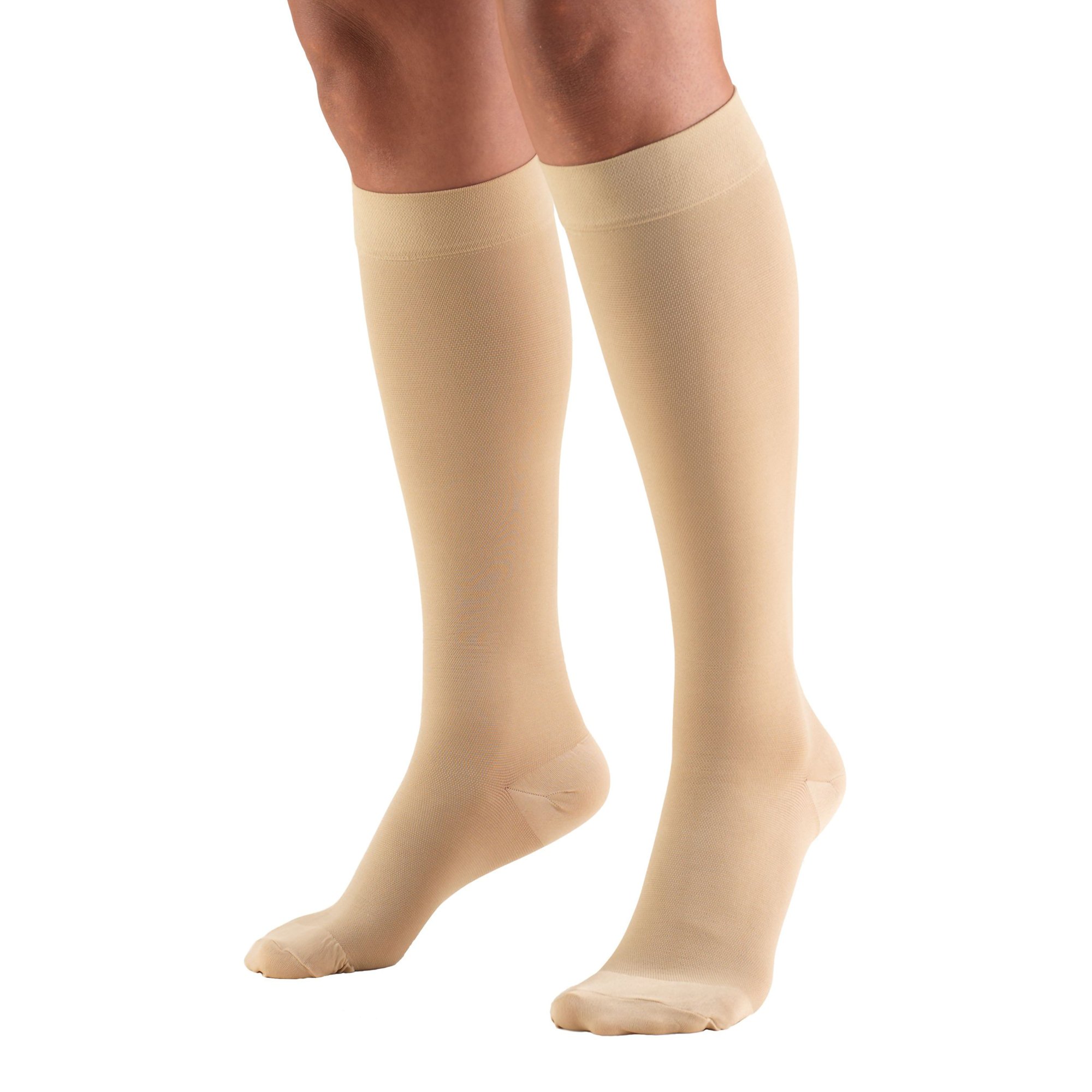 Compression Stocking Truform Knee High X-Large Beige Closed Toe MK 944944
