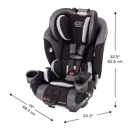 EveryFit/All4One 3-in-1 Convertible Car Seat w/Quick Clean Cover Support Specifications