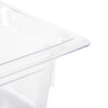 Sixth-size 4-inch-deep Super Pan® clear low-temperature plastic pan
