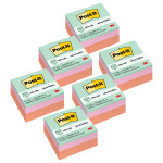 Post-it&reg; Notes Cube 2051-PAS, 1 7/8 in x 1 7/8 in (47.6 mm x 47.6 mm), Pack of 6 MMM2051PAS-6