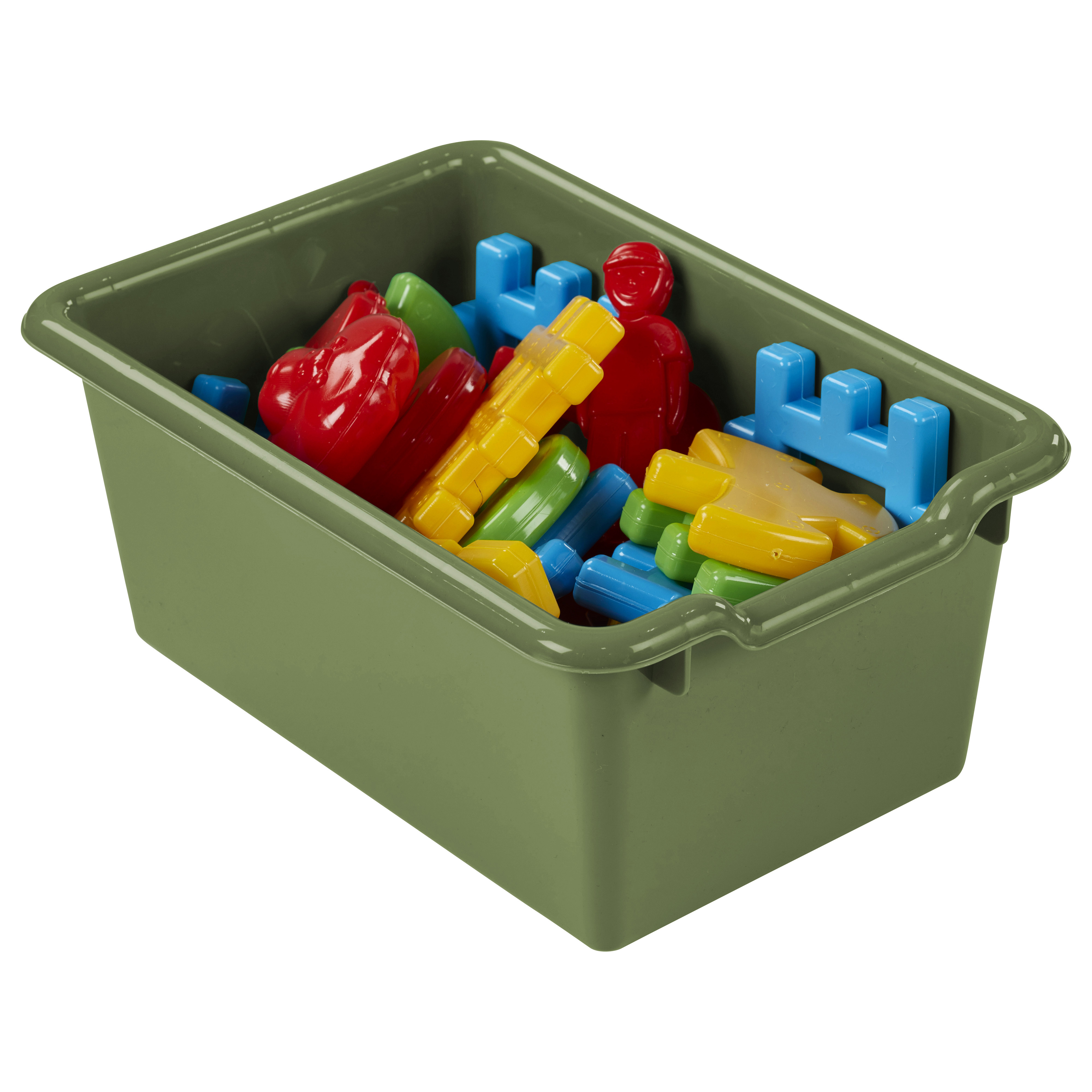 ECR4Kids Scoop Front Plastic Storage Bins for Toys, Cubbie Compatible