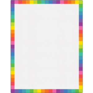 Colorful Blank Write-On/Wipe-Off Chart, 17" x 22"