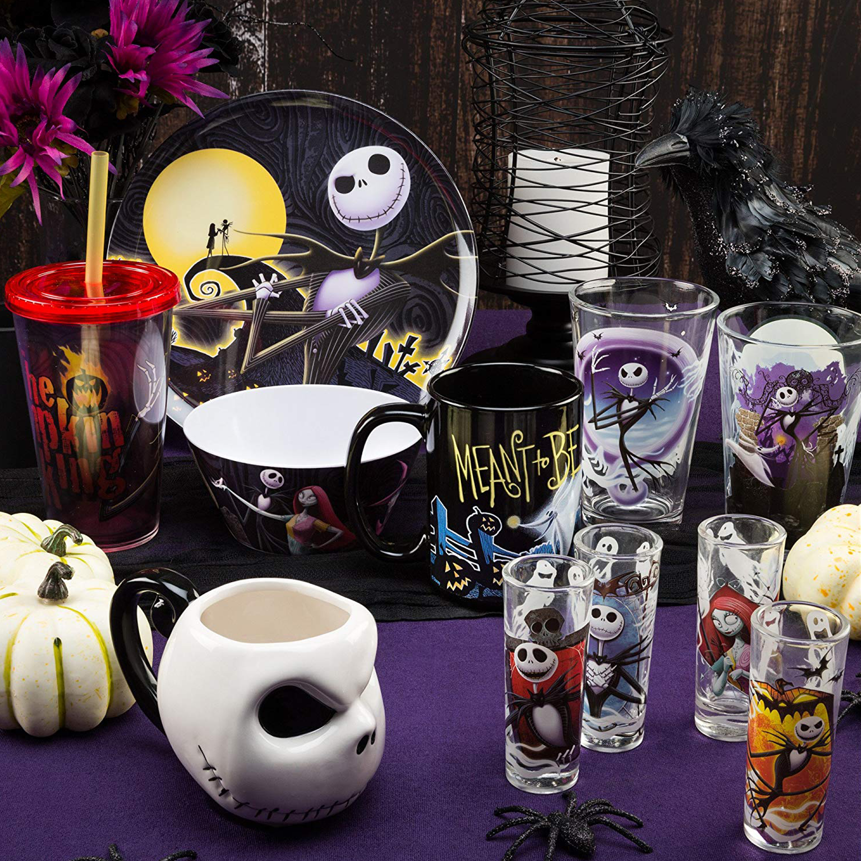 Disney The Nightmare Before Christmas Dinnerware Set, Jack & Sally, 2-piece set slideshow image 10 Disney The Nightmare Before Christmas Dinnerware Set, Jack & Sally, 2-piece set slideshow image 10