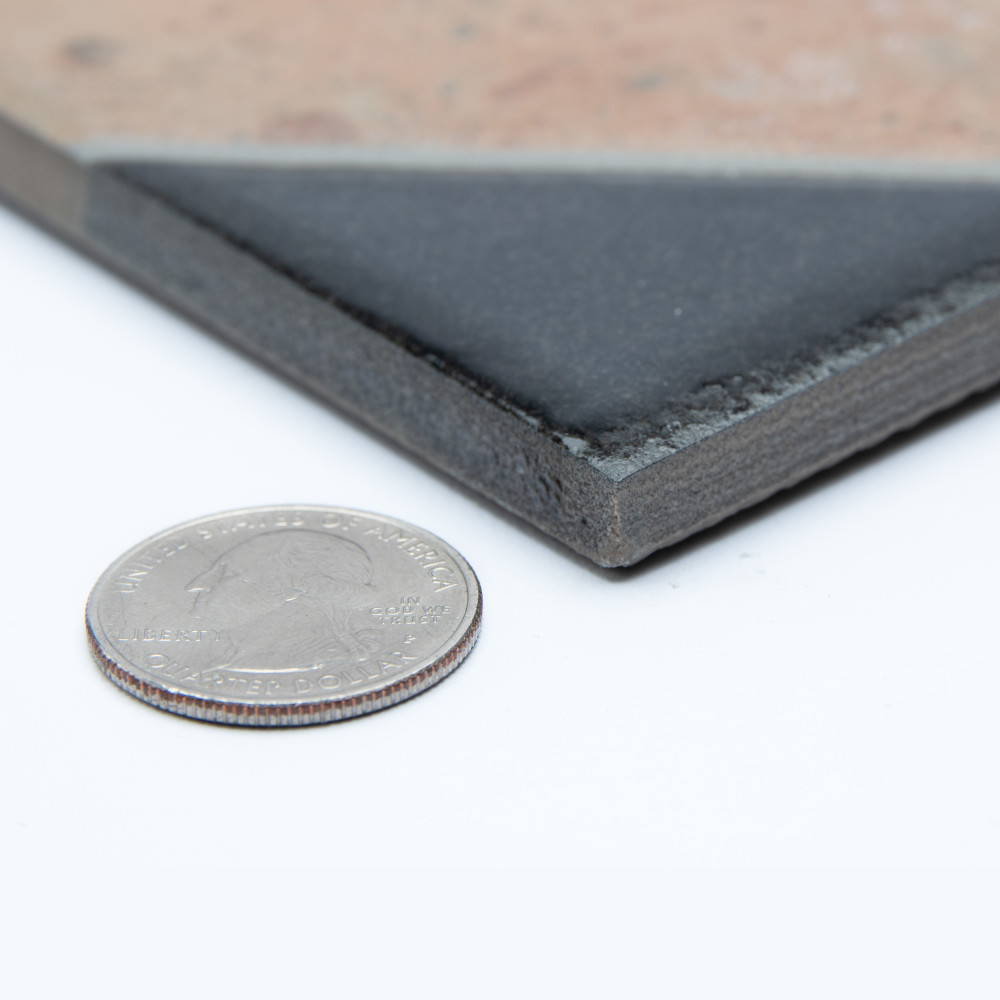 Kings Nonna with Black Corner 17-7/8 in. x 17-7/8 in. Porcelain Floor and Wall Tile