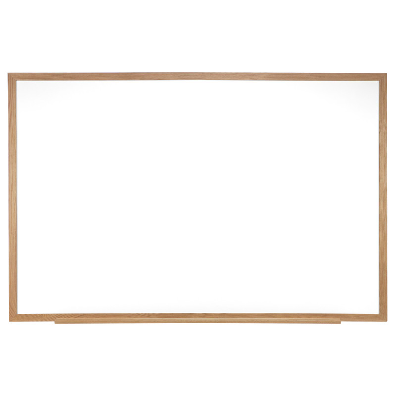 Non-Magnetic Whiteboard with Wood Frame, 18"H x 24"W