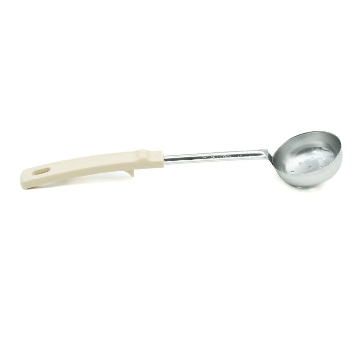 3-ounce perforated round Spoodle® utensil with ivory Grip ‘N Serv® handle