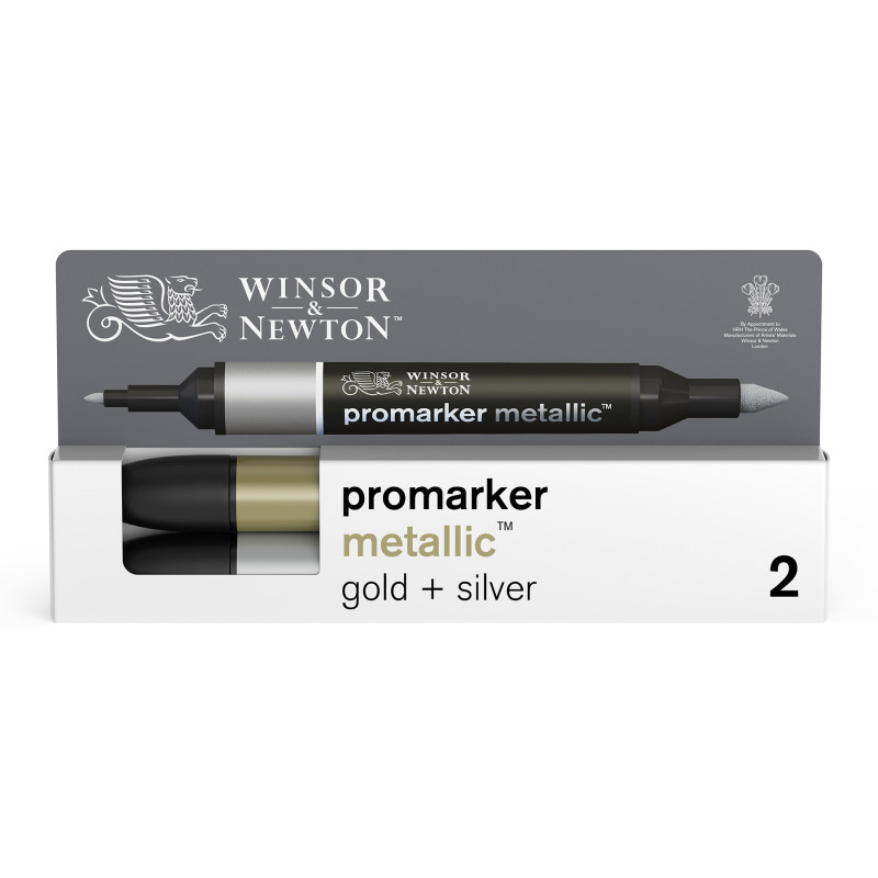 Promarker™ Metallic Gold + Silver, Set of 2