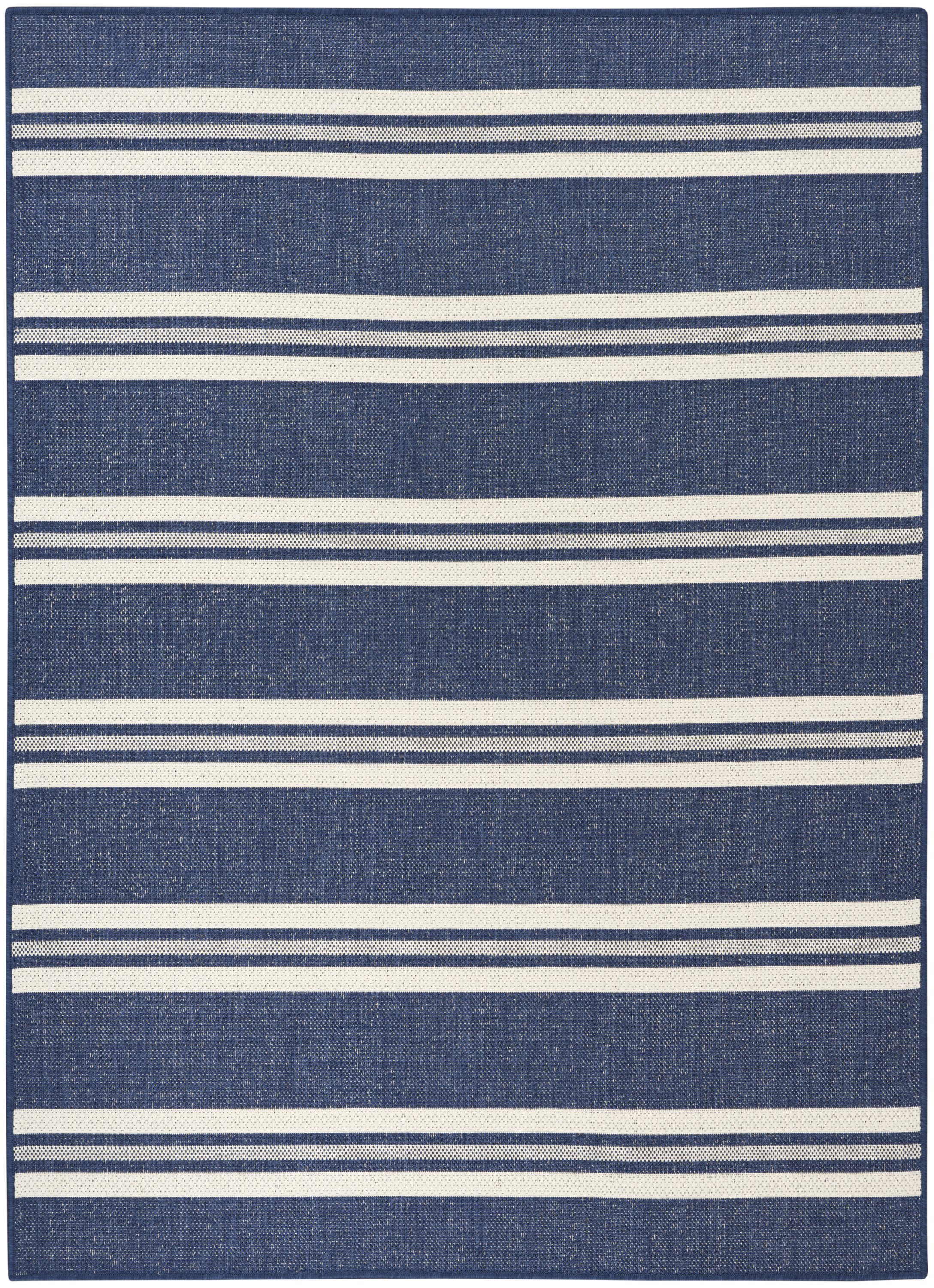 Nourison Horizon Indoor/Outdoor 6' x 9' Navy Modern Rug
