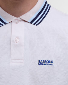 Caleb Tipped Polo Shirt Quartz Pink