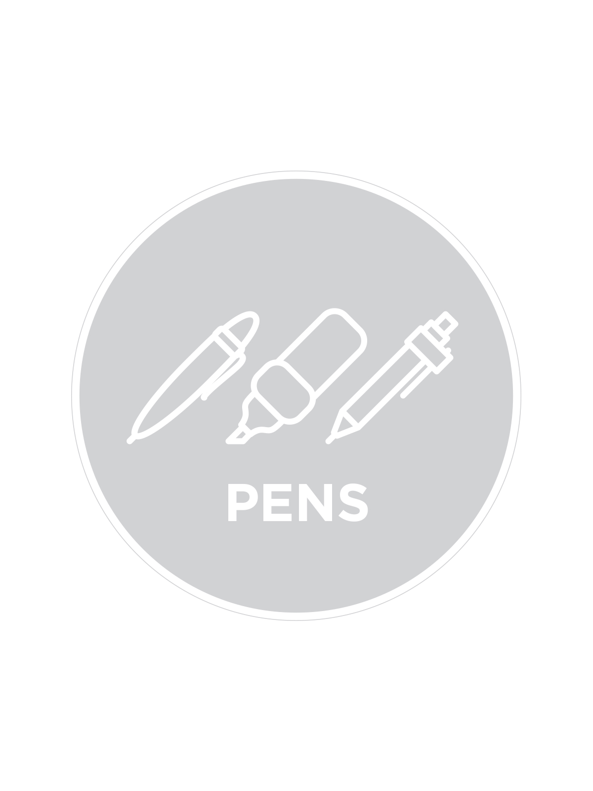 COLLECT-ALL – Label – Pens – Clear-White