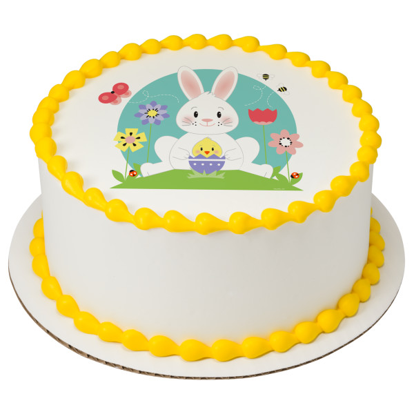 Bunny And Chick PhotoCake® Edible Image®