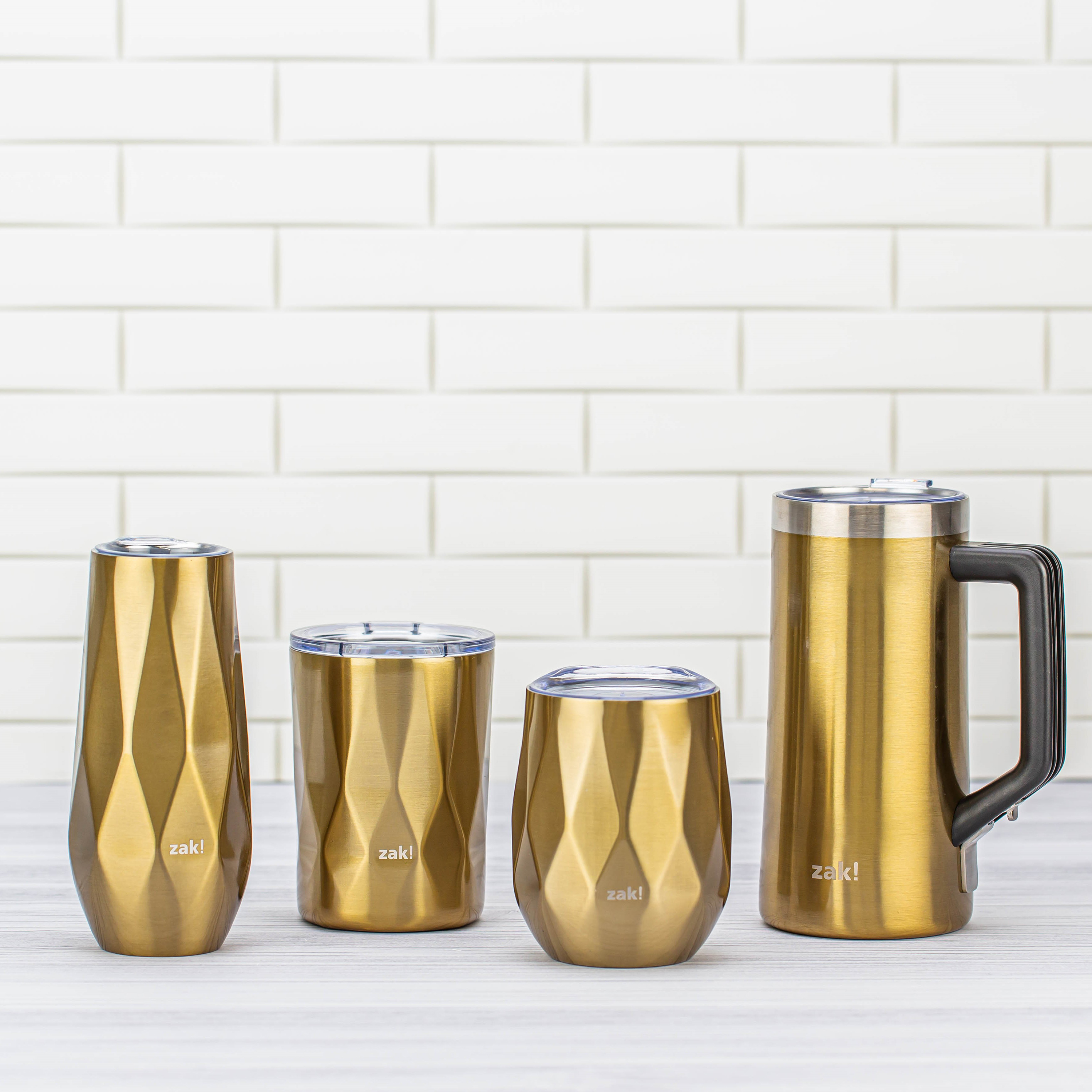 Fractal 11 ounce Vacuum Insulated Stainless Steel Tumbler, Light Gold slideshow image 5 Fractal 11 ounce Vacuum Insulated Stainless Steel Tumbler, Light Gold slideshow image 5