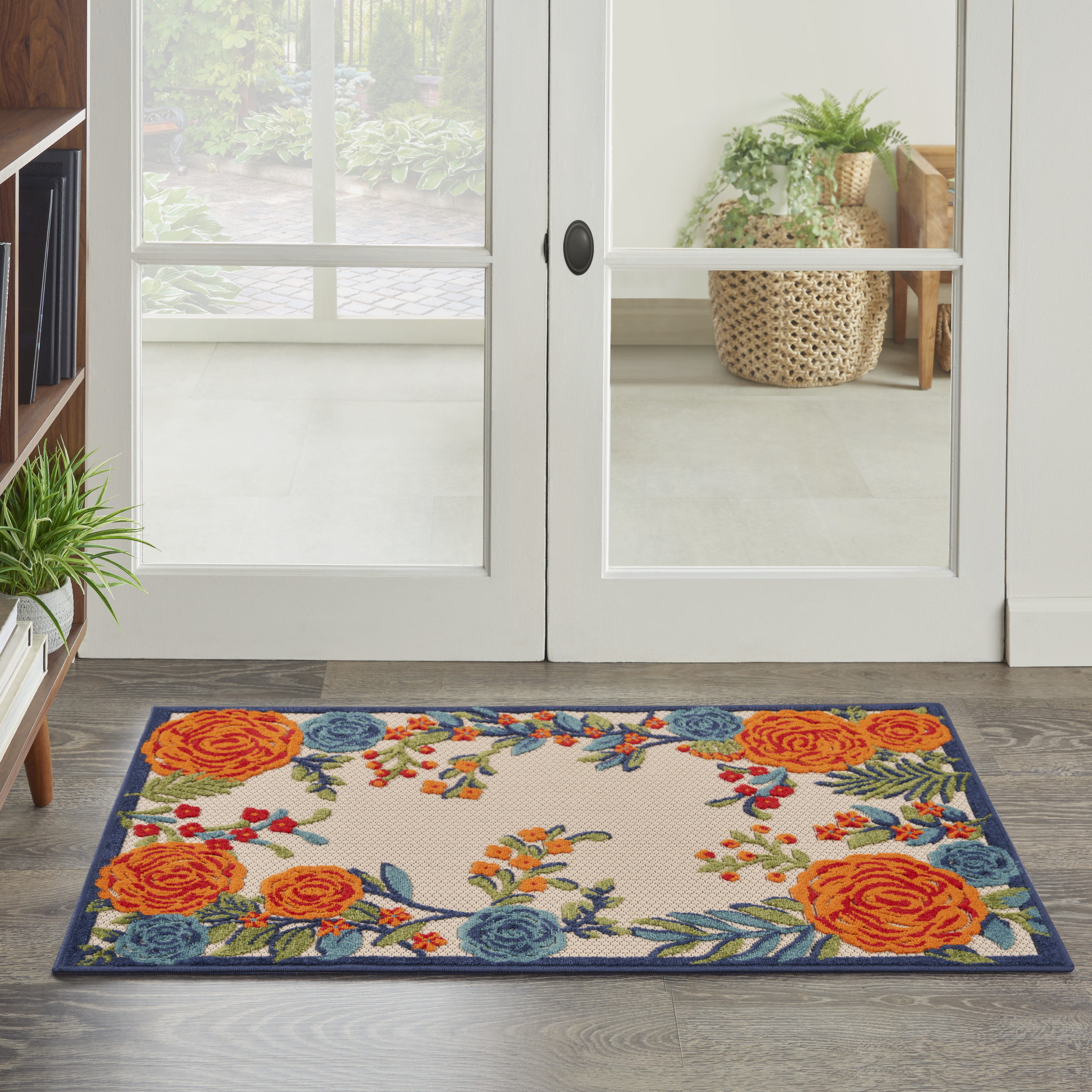 Nourison Aloha 2'8" x 4' Multicolor Contemporary Rug