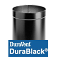 8'' DuraBlack Black Stove Pipe