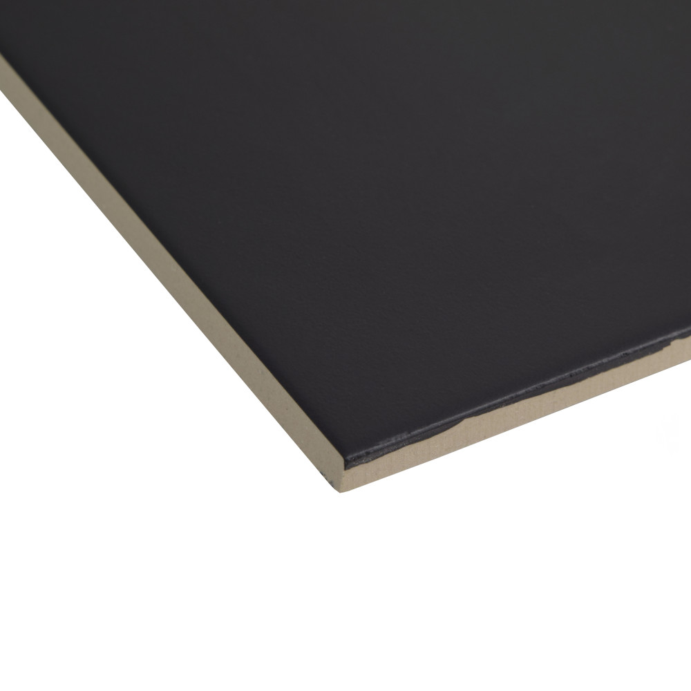 Klavier Matte Black 17-7/8 in. x 17-7/8 in. Porcelain Floor and Wall Tile