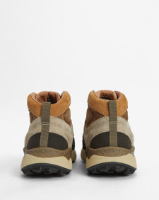 Barbour x Flower Mountain Back Country Uni Mid Trainers Brown Beige