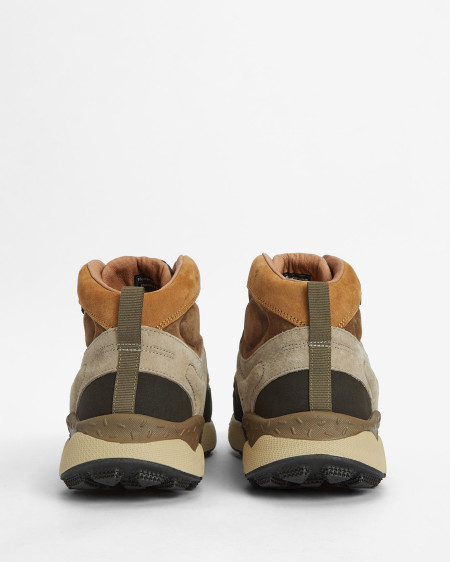 Barbour x Flower Mountain Back Country Uni Mid Trainers